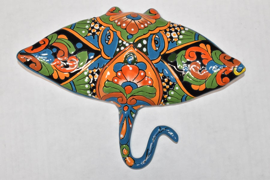 Collection of Ceramic Sculptures Hanging Manta Ray