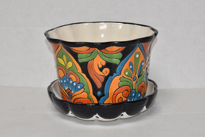 Small Talavera Planters with Saucer Plate Attached