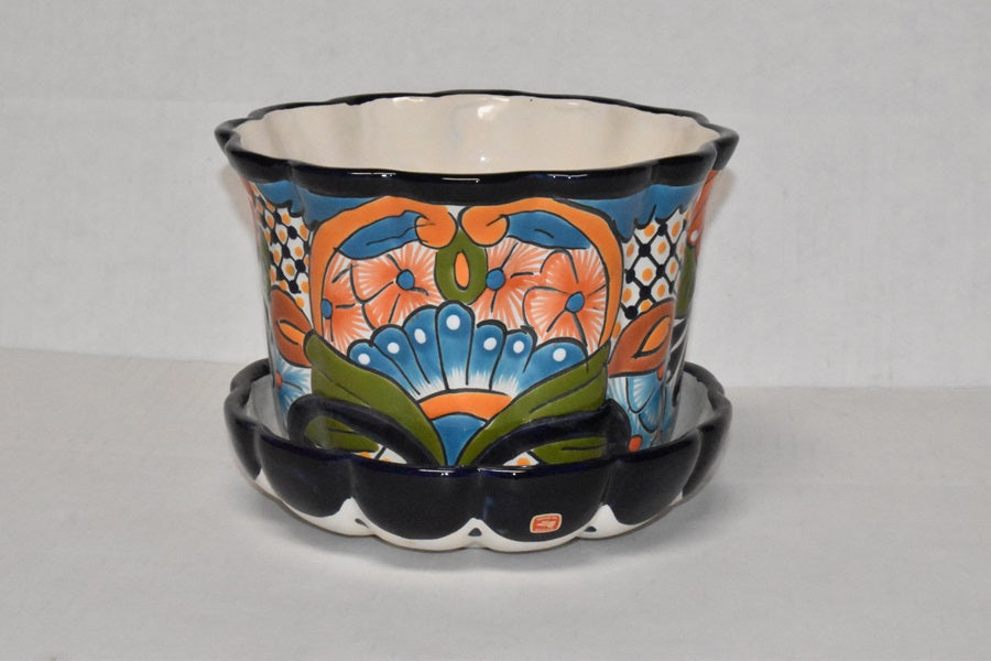 TALVERA POTS WITH SAUCER PLATE