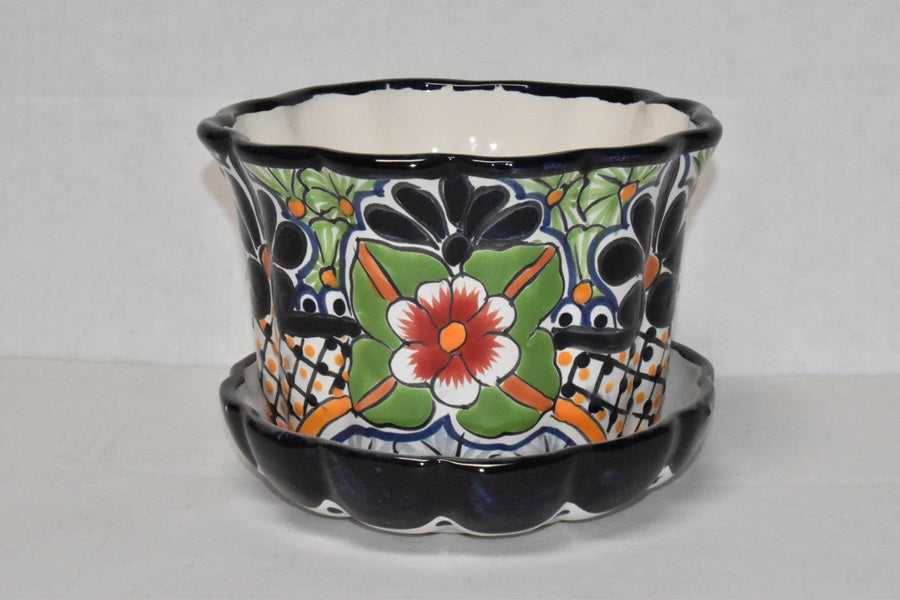 TALVERA POTS WITH SAUCER PLATE