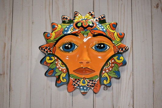Talavera Hanging Plaque Suns