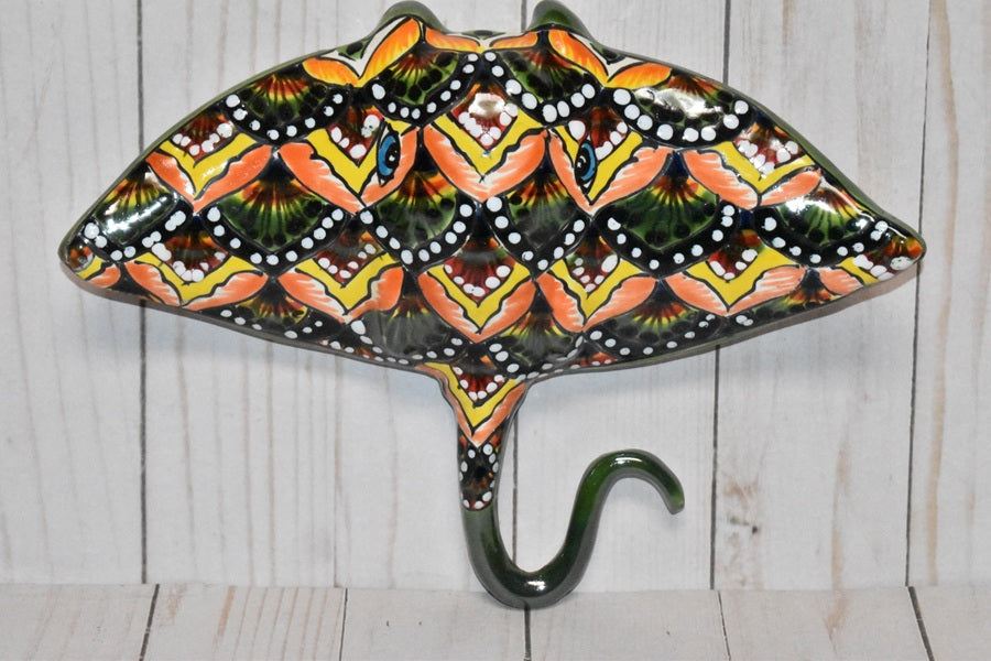 Collection of Ceramic Sculptures Hanging Manta Ray