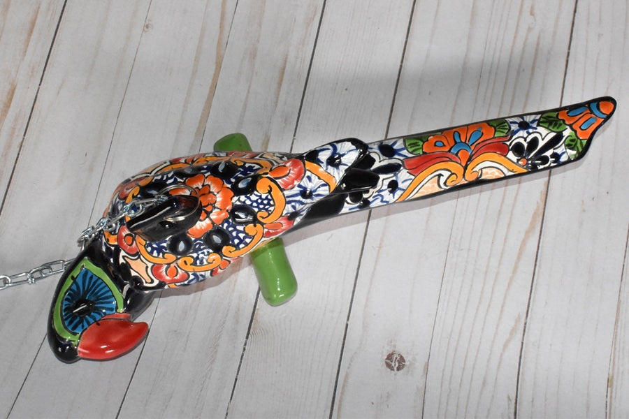 Beautiful Talavera Collection Small Hanging Parrots Choose Color