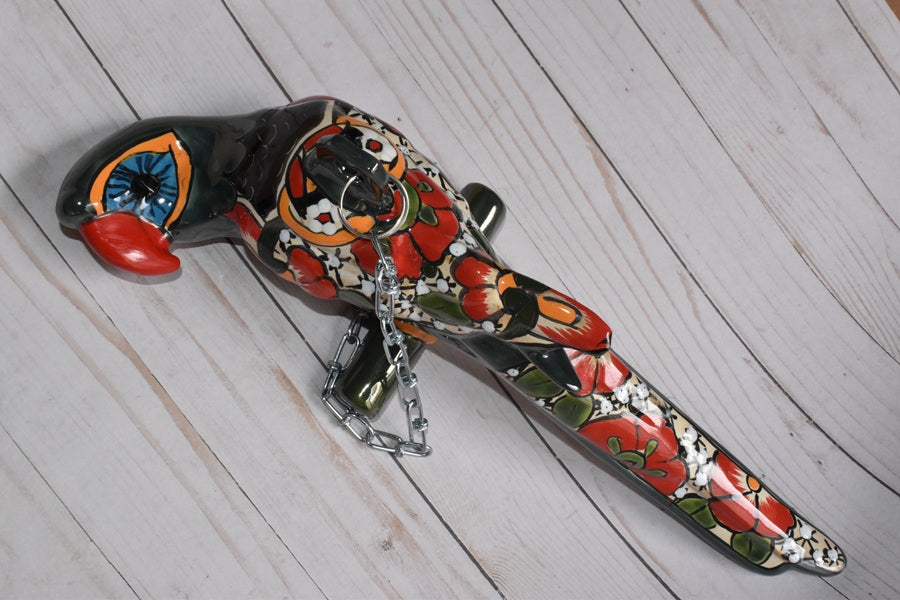 Beautiful Talavera Collection Small Hanging Parrots Choose Color