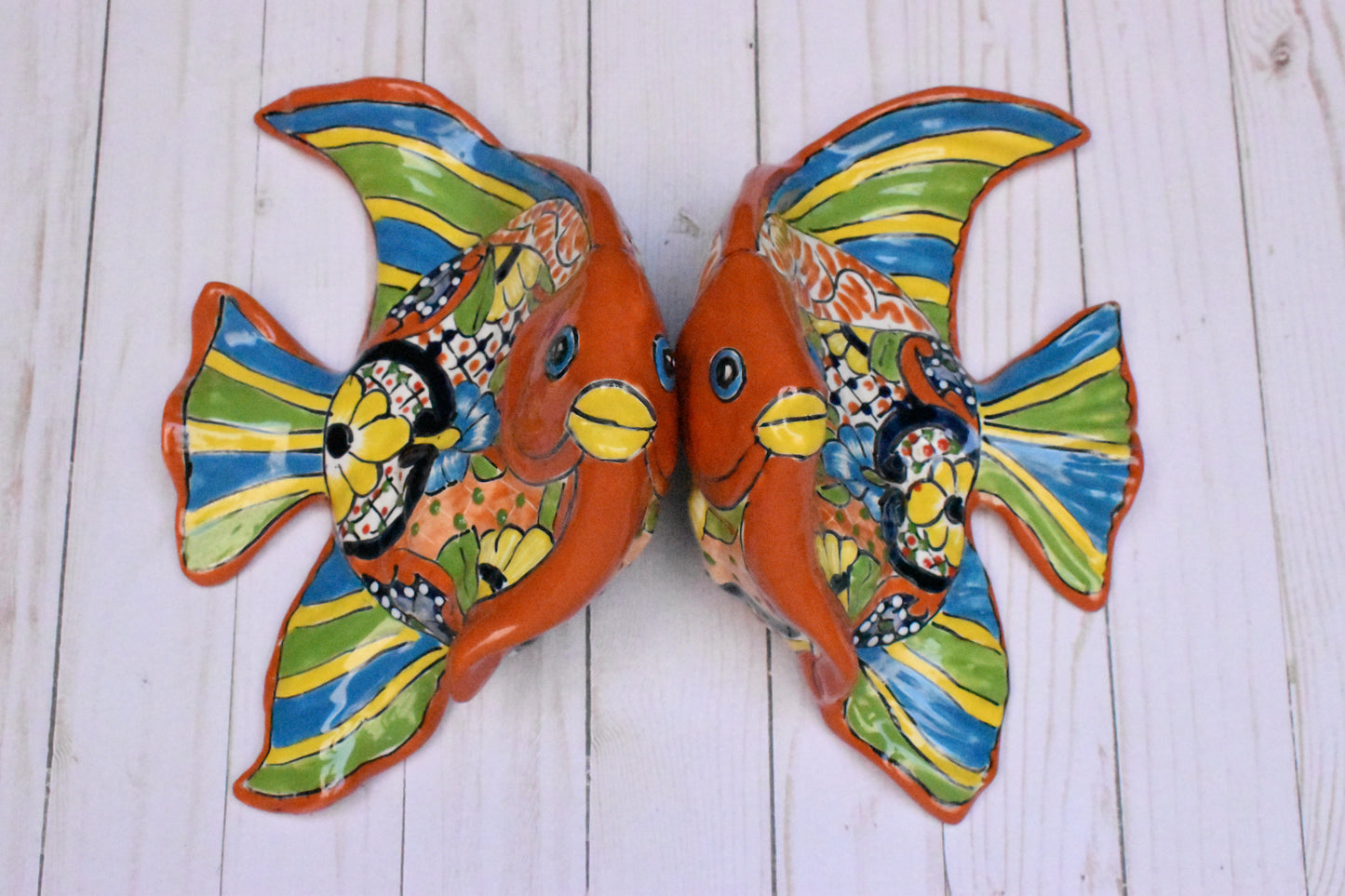 Wall Talavera Angel-Fish Set of 2pc.