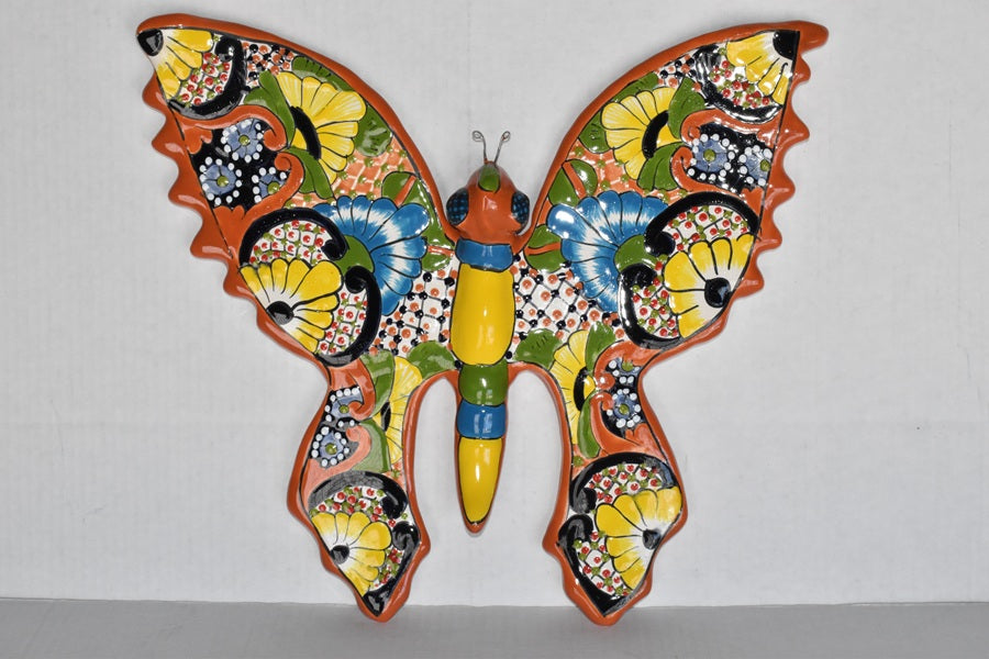 EXTRA LARGE WALL TALAVERA BUTTERFLIES
