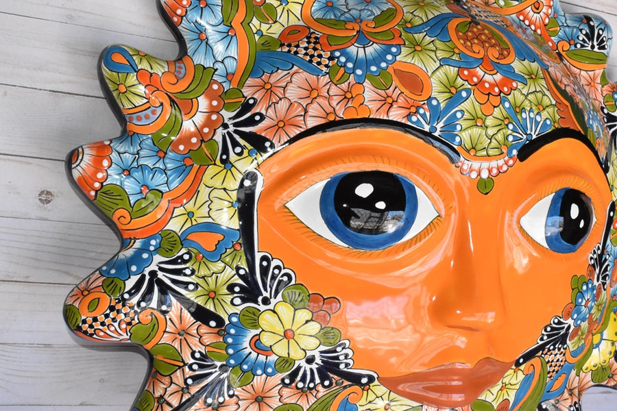 Huge Extra Large 27" Length Hanging Talavera Sun's