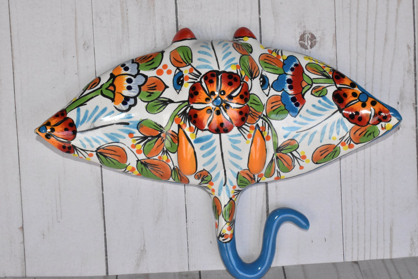 Collection of Ceramic Sculptures Hanging Manta Ray