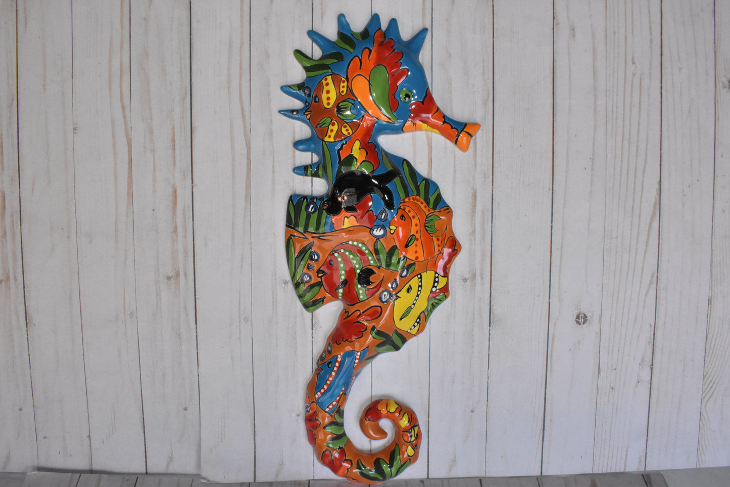 Large Talavera Seahorse