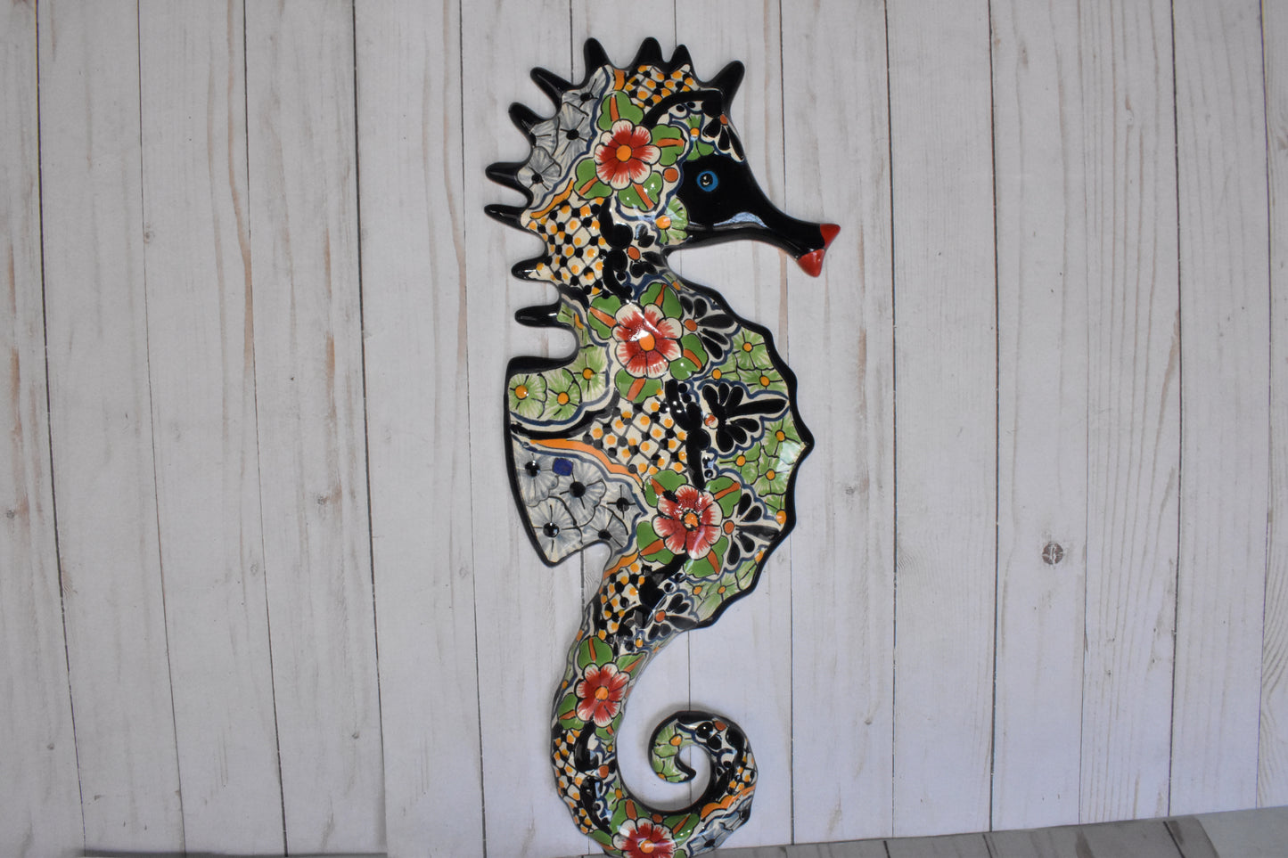 Large Talavera Seahorse