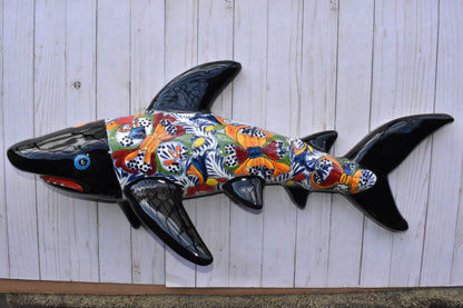 Talavera Ceramic Wall Shark