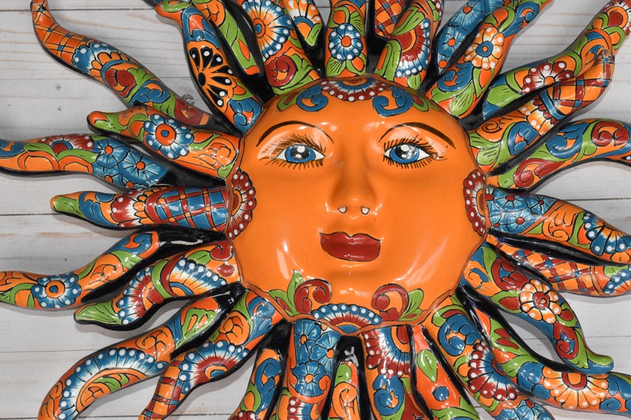 Glowing Extra Large 28" D Classic Talavera Sun