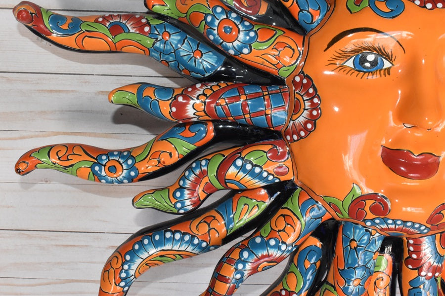 Glowing Extra Large 28" D Classic Talavera Sun