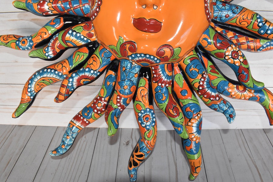 Glowing Extra Large 28" D Classic Talavera Sun