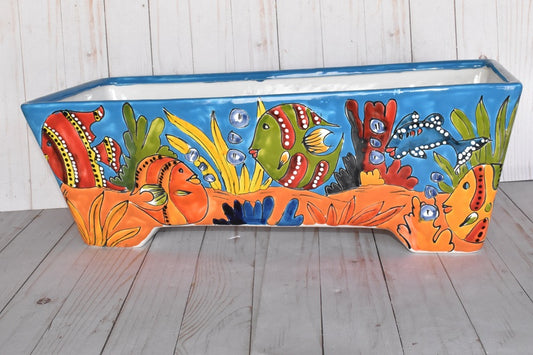 Rectangular Window Talavera Boxes