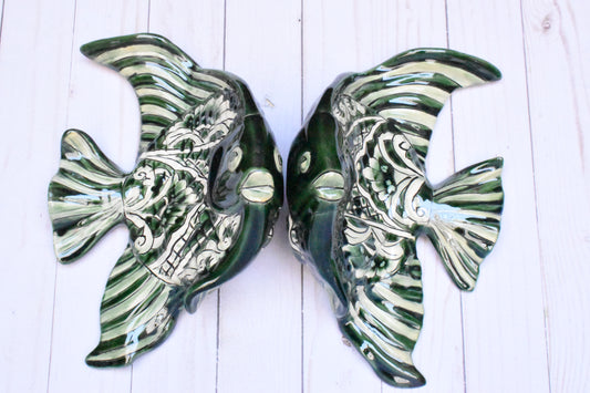 Wall Talavera Angel-Fish Set of 2pc.