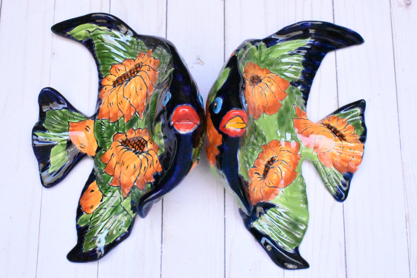 Wall Talavera Angel-Fish Set of 2pc.