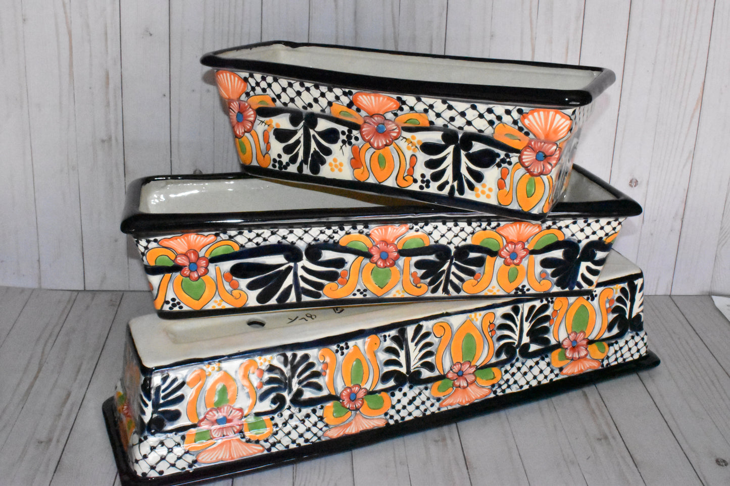 Long Window Talavera Boxes Choose Size & Color Selling by Each
