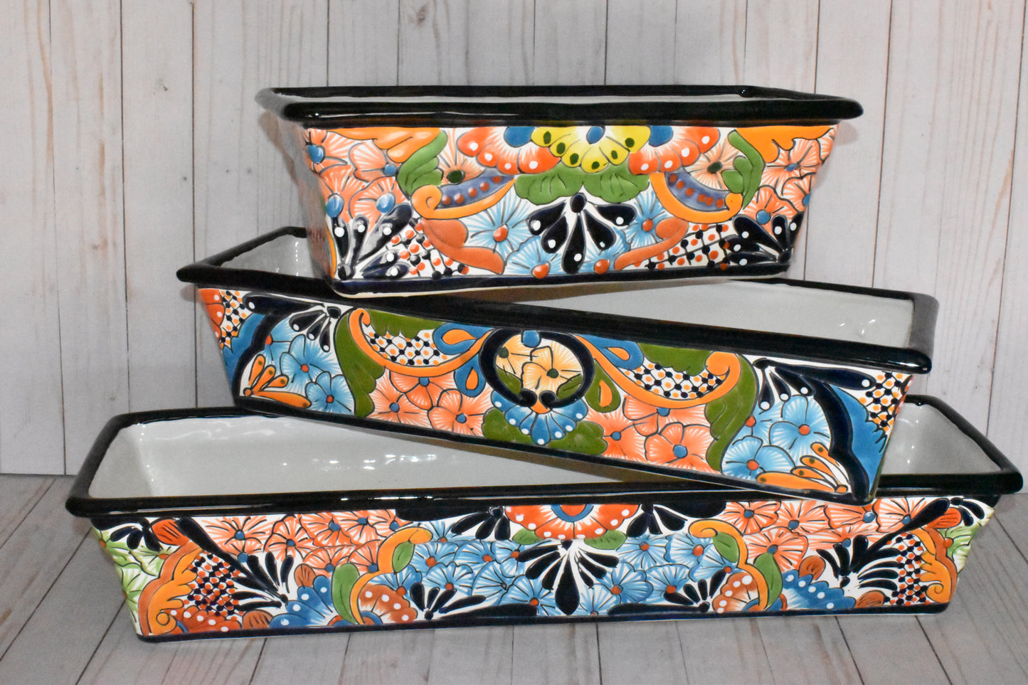 Long Window Talavera Boxes Choose Size & Color Selling by Each