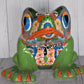 Talavera Flower Planter Frog