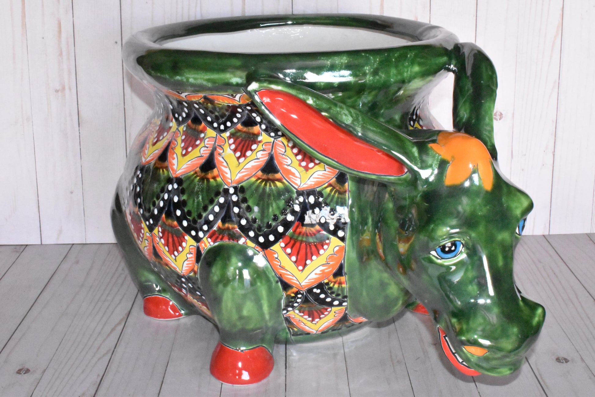 donkey planter pot Extra Large Michoacana Planter Talavera Donkeys – Sol de Mexico Imports