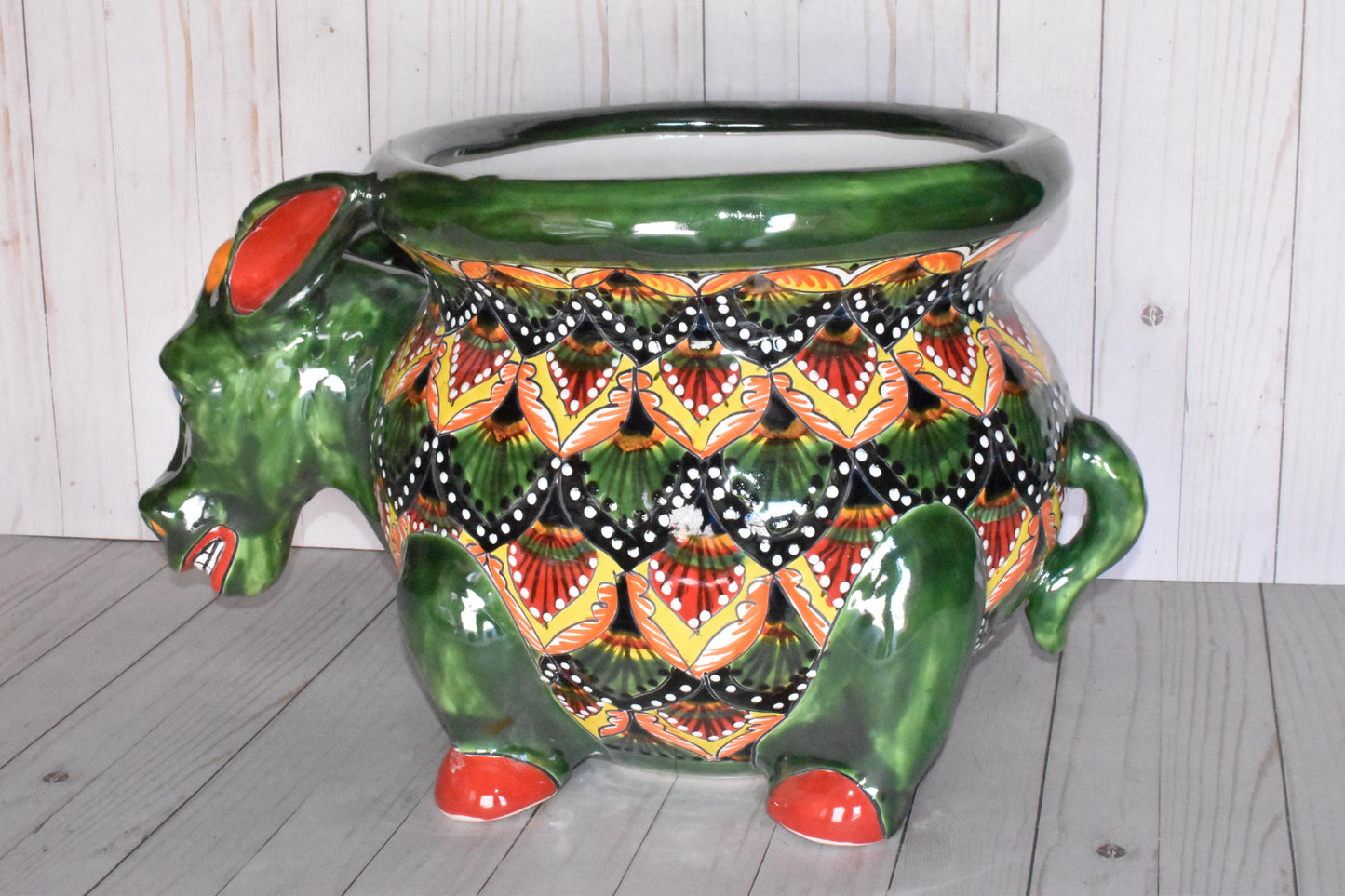 Extra Large Michoacana Planter Talavera Donkeys