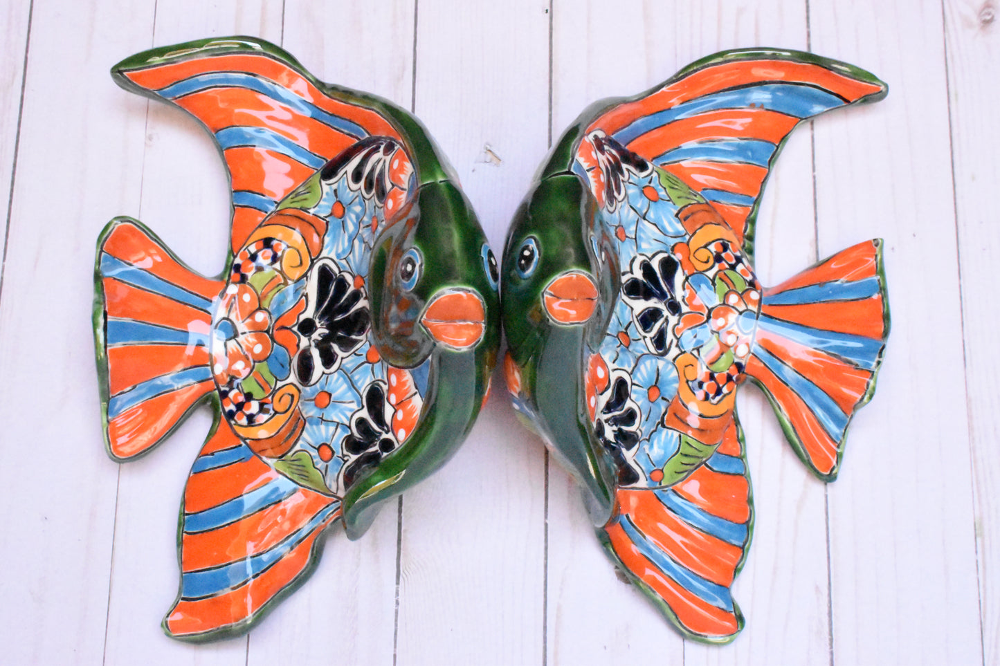 Wall Talavera Angel-Fish Set of 2pc.