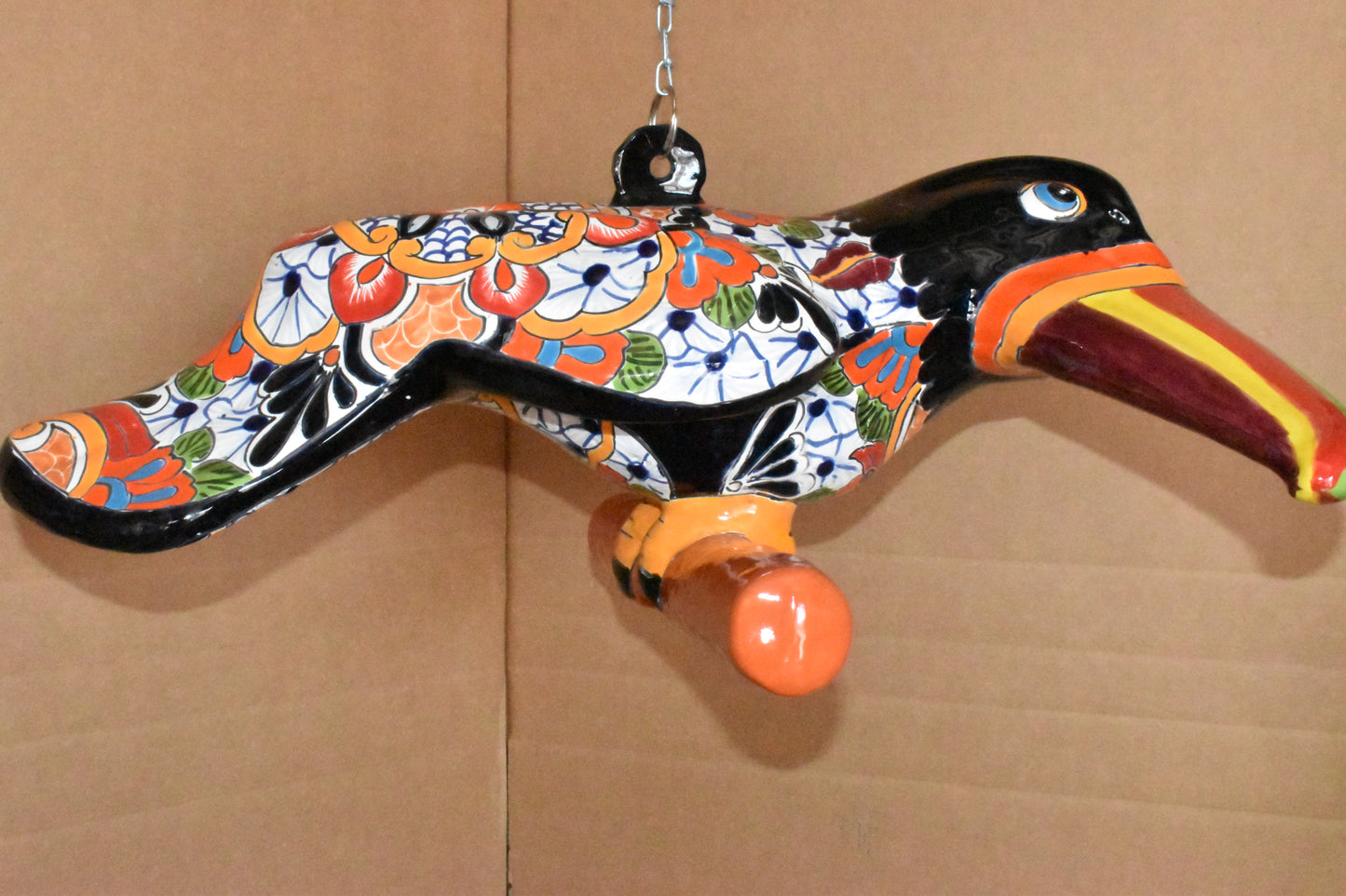 HANGING TOUCAN WHITE PUEBLA