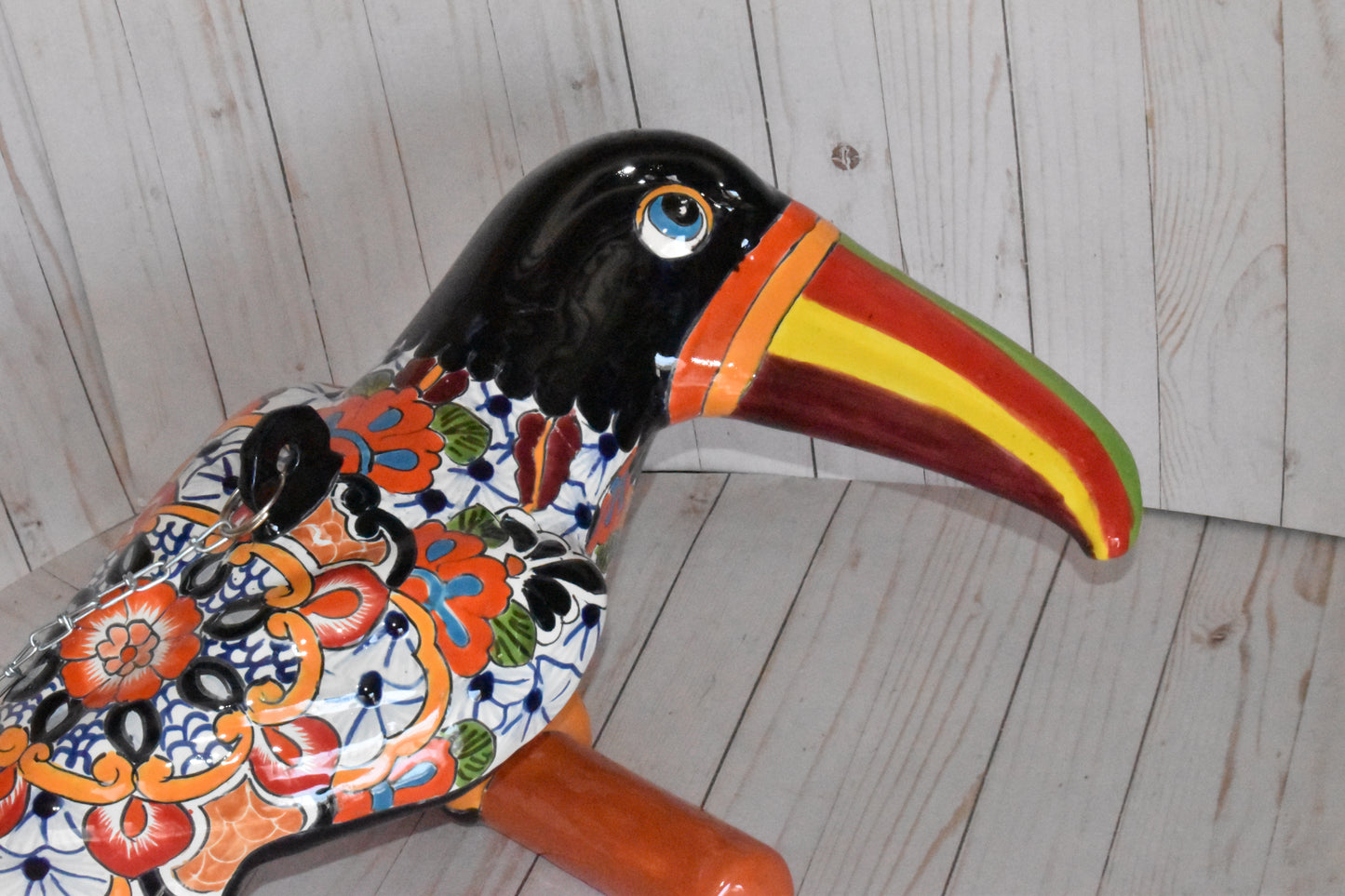 HANGING TOUCAN WHITE PUEBLA