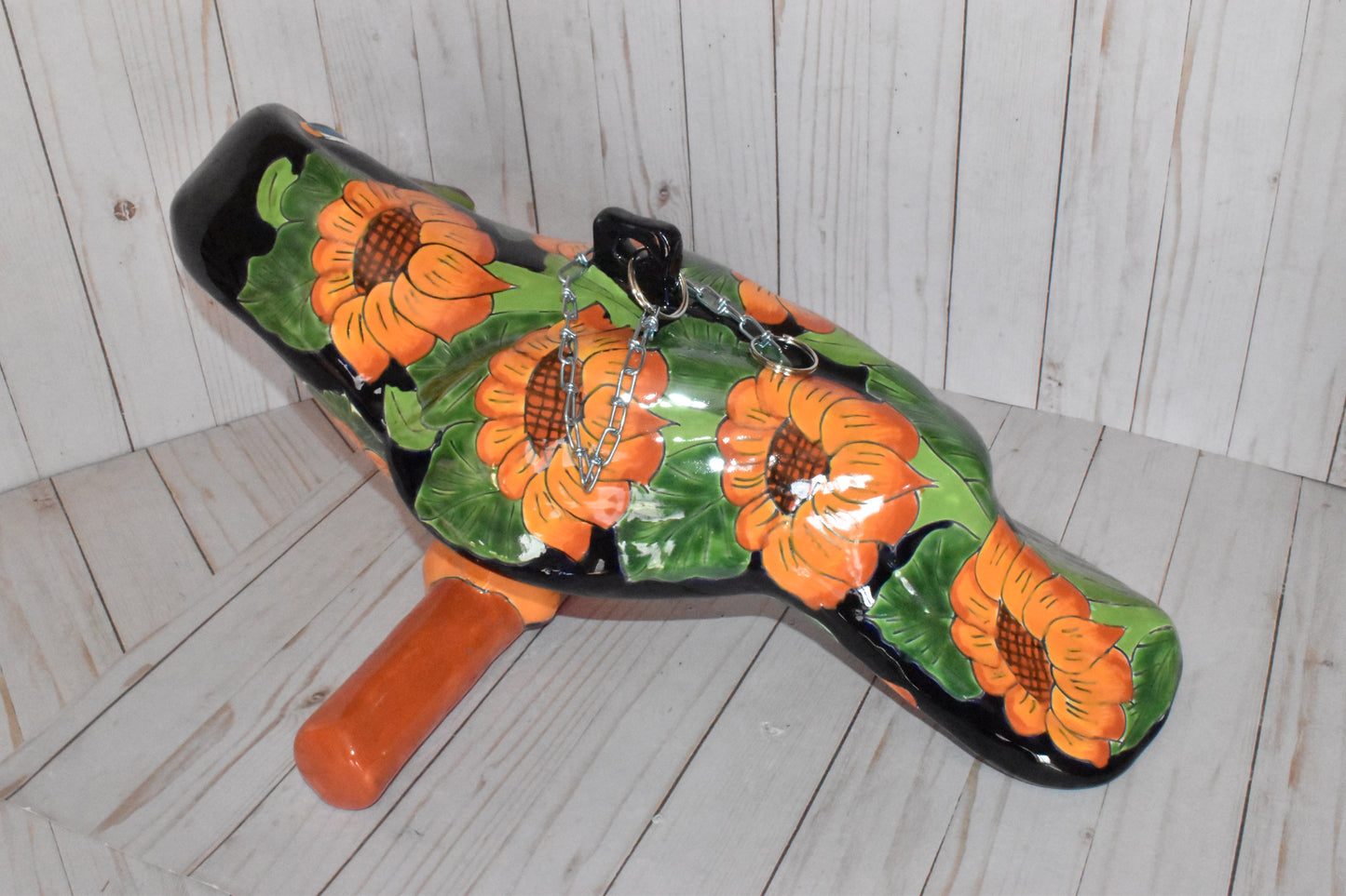 HANGING TOUCAN ORANGE SUNFLOWERS