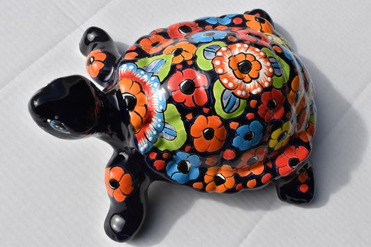 Handmade Talavera Ceramic Garden Turtles