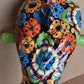 Jumbo XXLG Hanging Talavera Parrot in Flowers Pattern