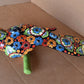 Jumbo XXLG Hanging Talavera Parrot in Flowers Pattern