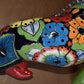 Jumbo XXLG Hanging Talavera Parrot in Flowers Pattern