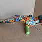 Jumbo XXLG Hanging Talavera Parrot in Flowers Pattern