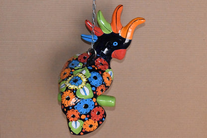 Collection Of Hanging Talavera Cockatoos