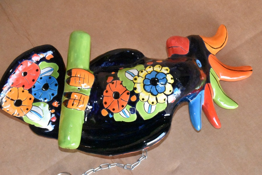Collection Of Hanging Talavera Cockatoos