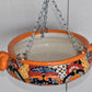 Hanging Talavera Pots With Chains.