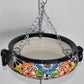 Hanging Talavera Pots With Chains.