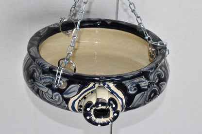 Hanging Talavera Pots With Chains.