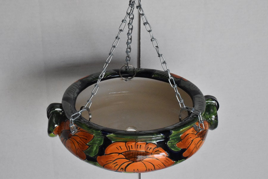 Hanging Talavera Pots With Chains.