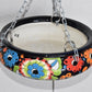 Hanging Talavera Pots With Chains.