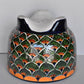 Molcajete flower planter, three feet stand pot colorful and beautiful.