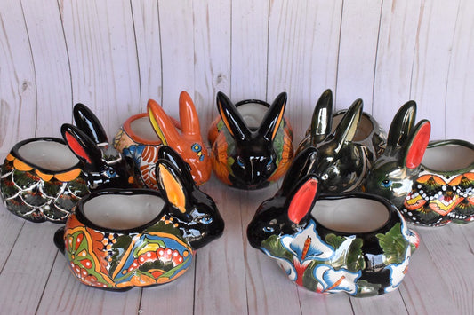 COLLECTION TALAVERA RABBITS FLOWERPOTS