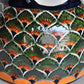 Molcajete flower planter, three feet stand pot colorful and beautiful.
