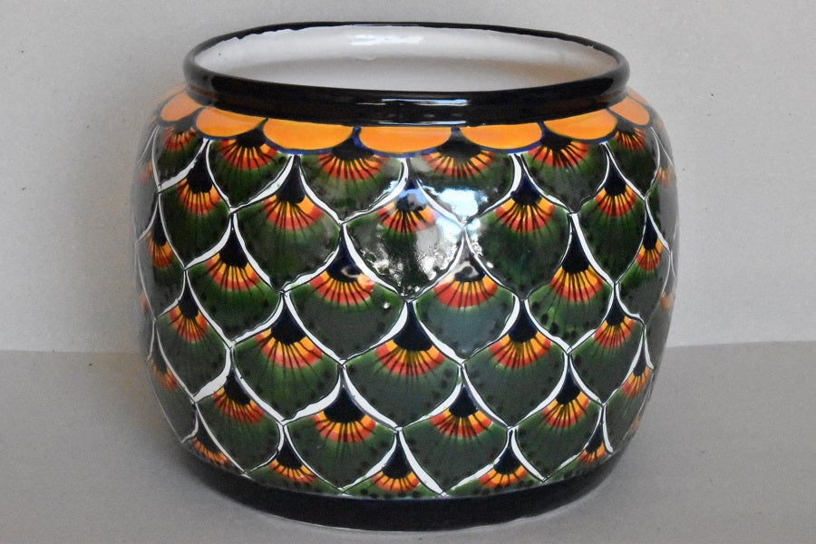 COLLECTION ROUND TALAVERA FLOWER PLANTERS