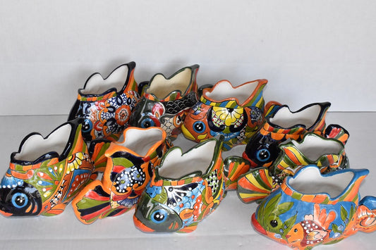 Collection Small Fish Talavera Planters
