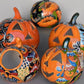 Hand-Painted Talavera Ceramic Pumpkin: Floral Jack-o'-Lantern Decor