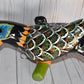 Large Beautiful Hanging Parrot Green Peacock Feathers