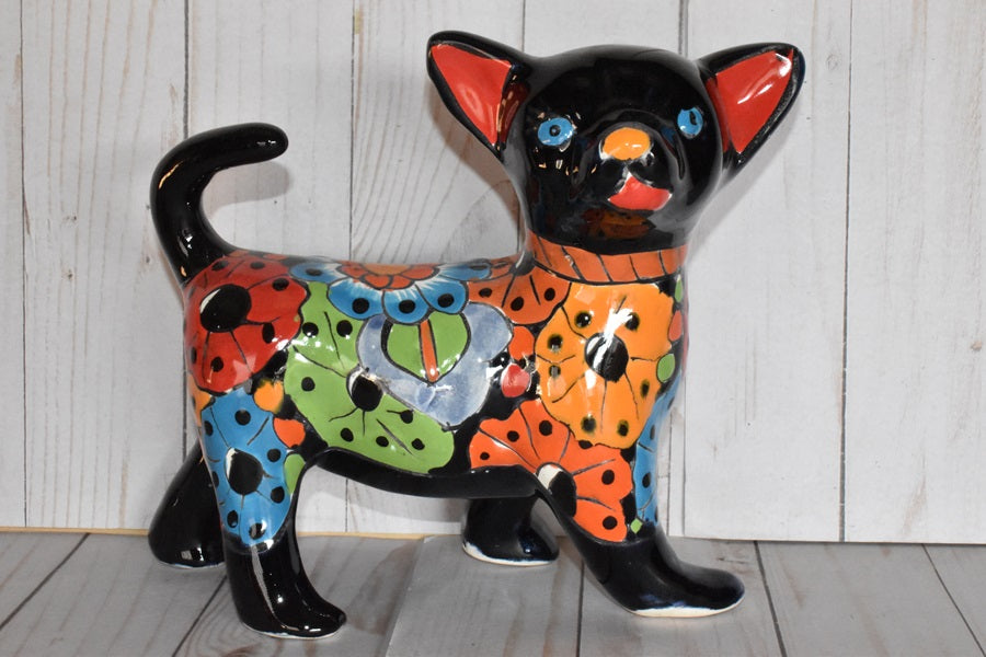 Standing Chihuahuas figurine Talavera Ceramic Dog